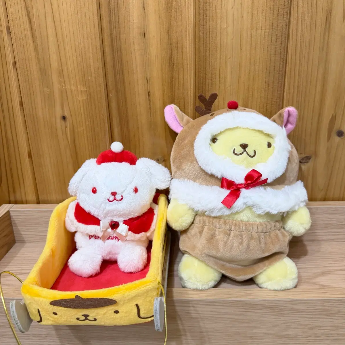 고전 산리오 폼폼푸린 크리스마스 인형 세트