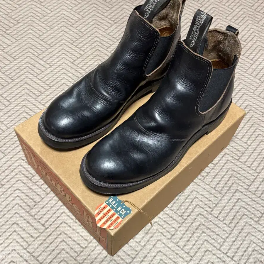 RRL 더블알엘 콩그레스 부츠 블랙