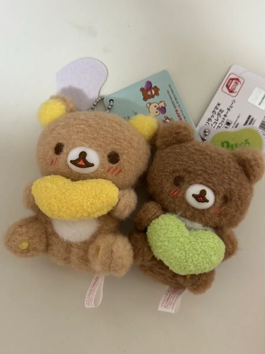 일괄) 리락쿠마 x 퓨레구미 마스코트 인형 키링 리락쿠마, 차이로이코구마