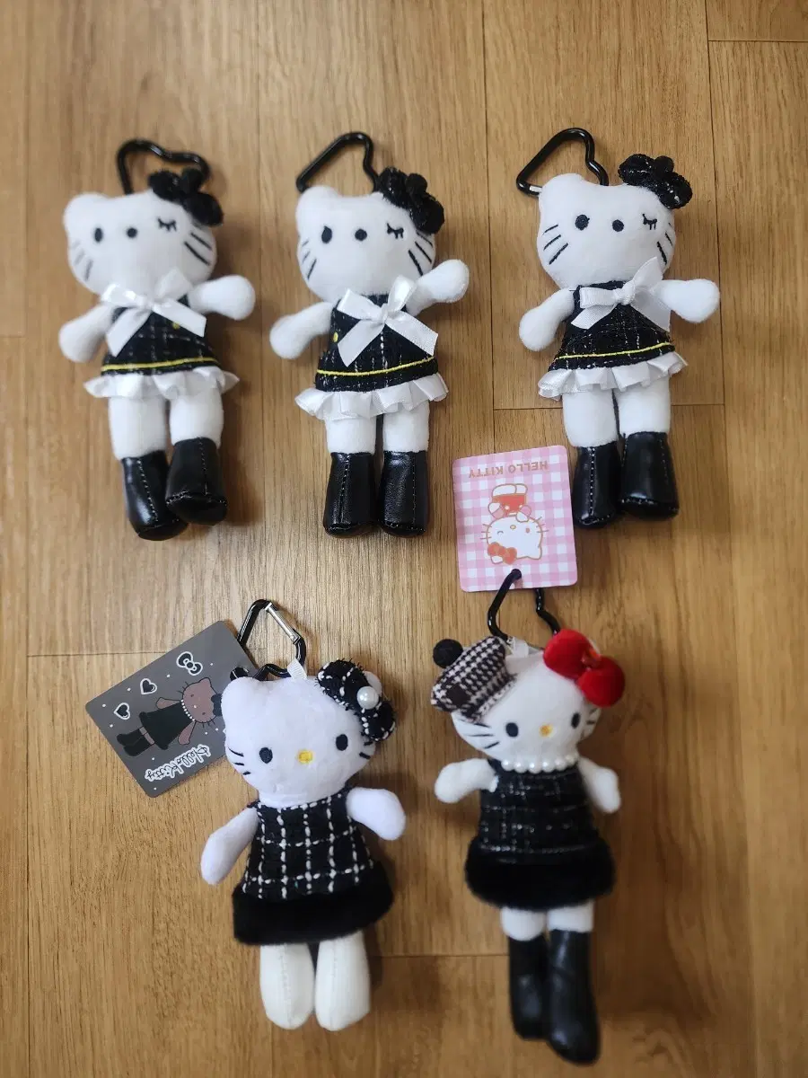 헬로키티 키링 인형 5개 세트