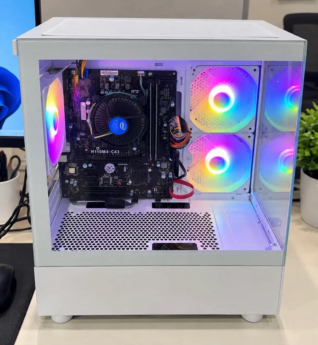 i5-6500 사무용 PC 8GB SSD256GB 윈도우11 화이트본체