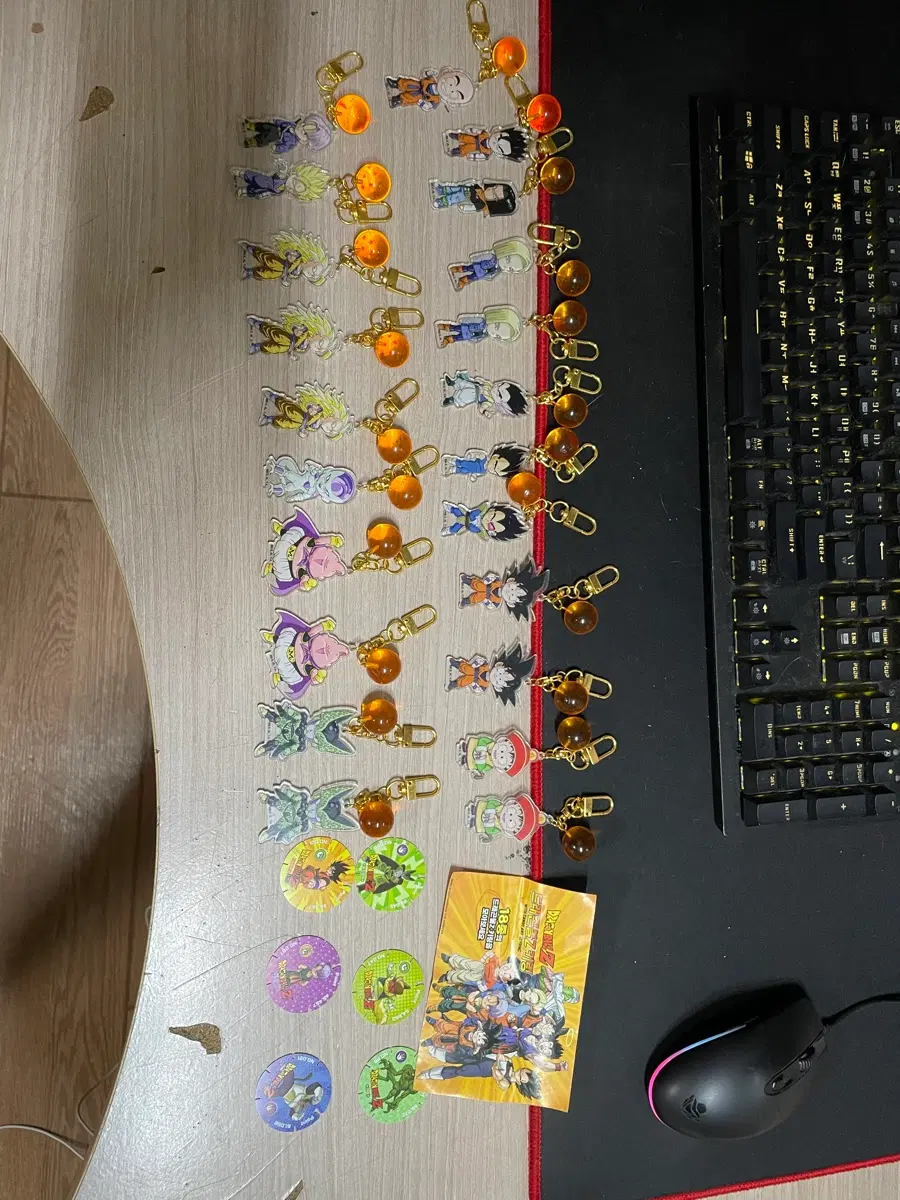 드래곤볼Z 키링 22종, 딱지 6종 일괄 판매