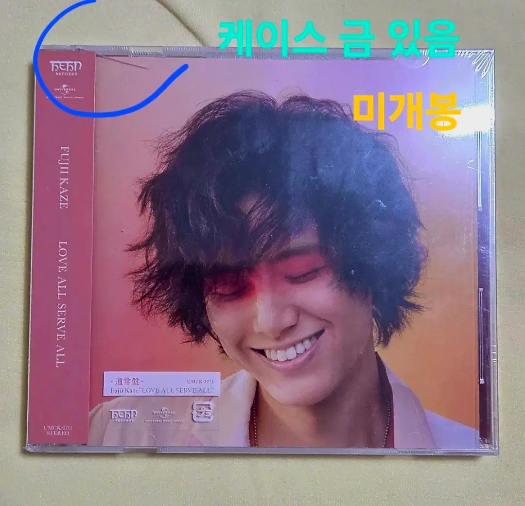 (미개봉) 후지이카제 love all serve all CD