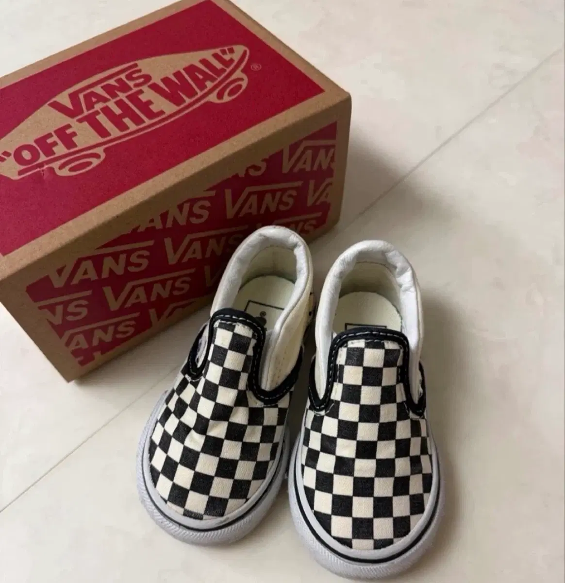 VANS 반스 토들러 슬립온 체커보드