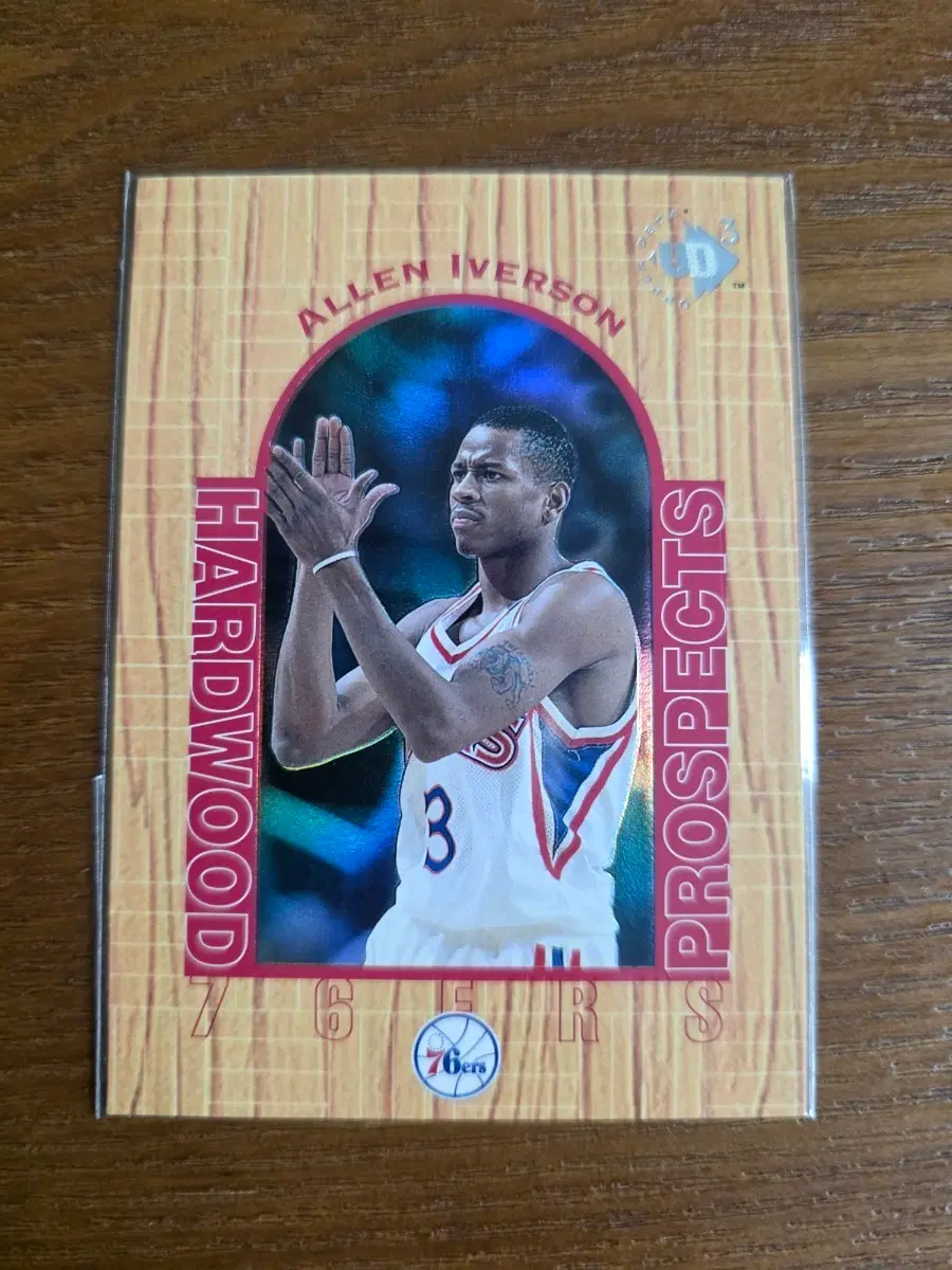allen iverson upper deck ud3 hardwood prospects 1996-97