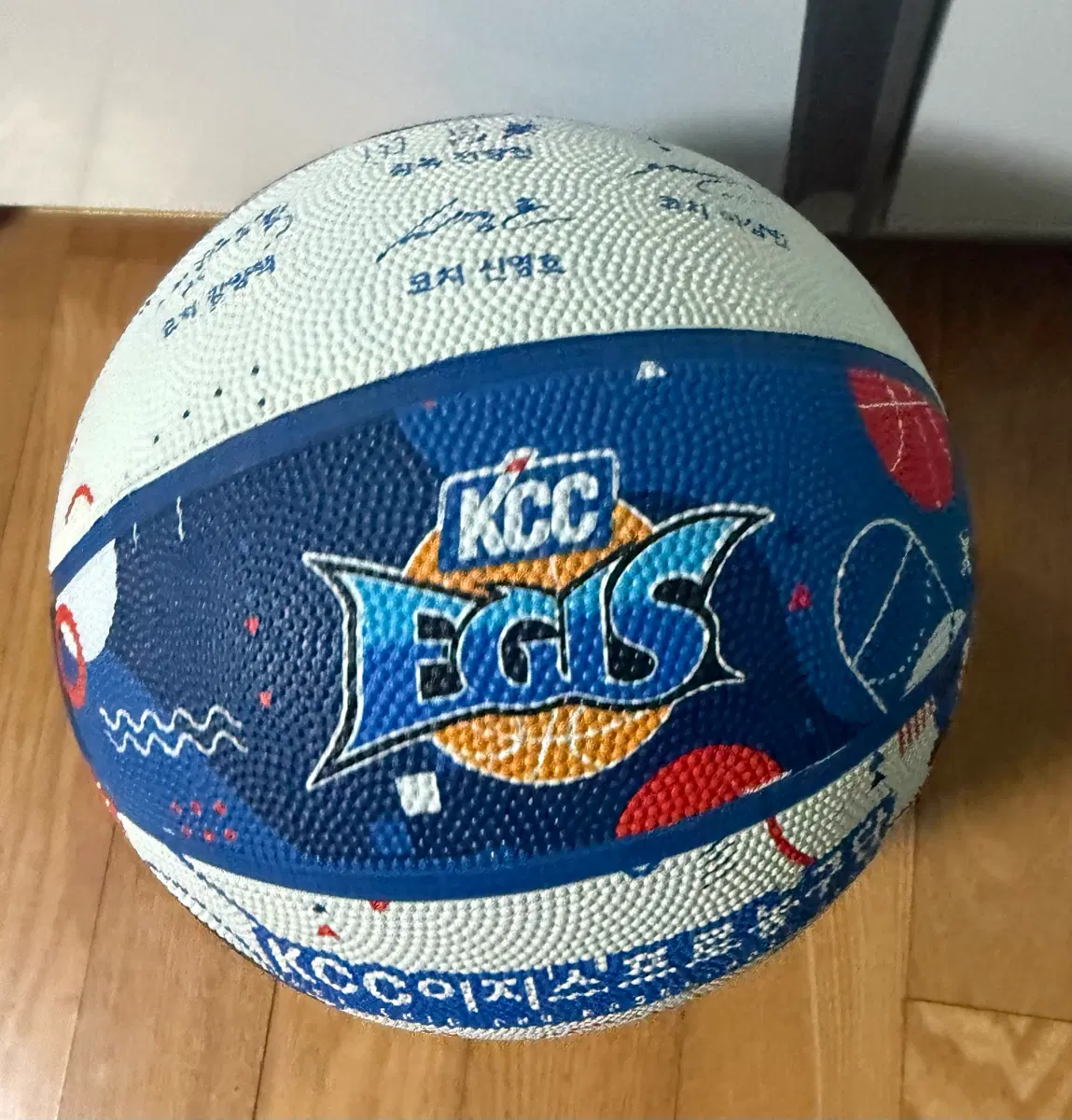 KBL 크블 부산 KCC 이지스 농구공 사인볼
