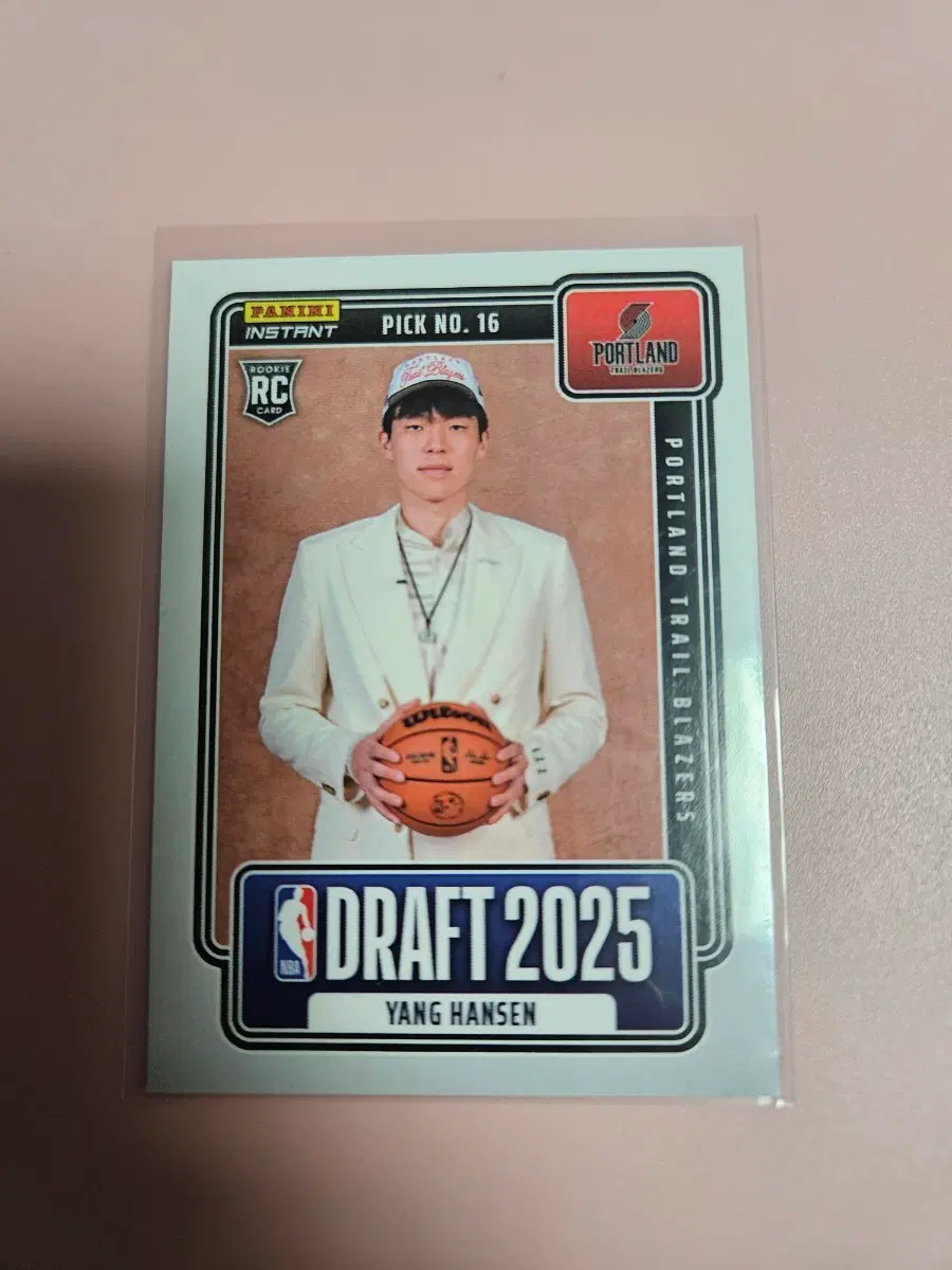 NBA)양한센 2025 파니니 Instant 드래프트 루키 카드
