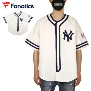 파나티스 MLB 양키스 쿠퍼스타운 베이스볼 셔츠 L