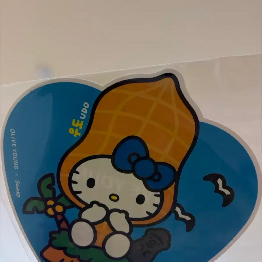 올리브영 우도 헬로키티 부채