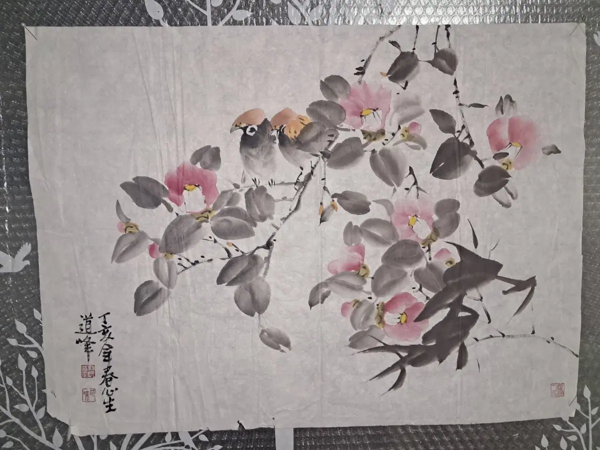 동양화 화조도 그림