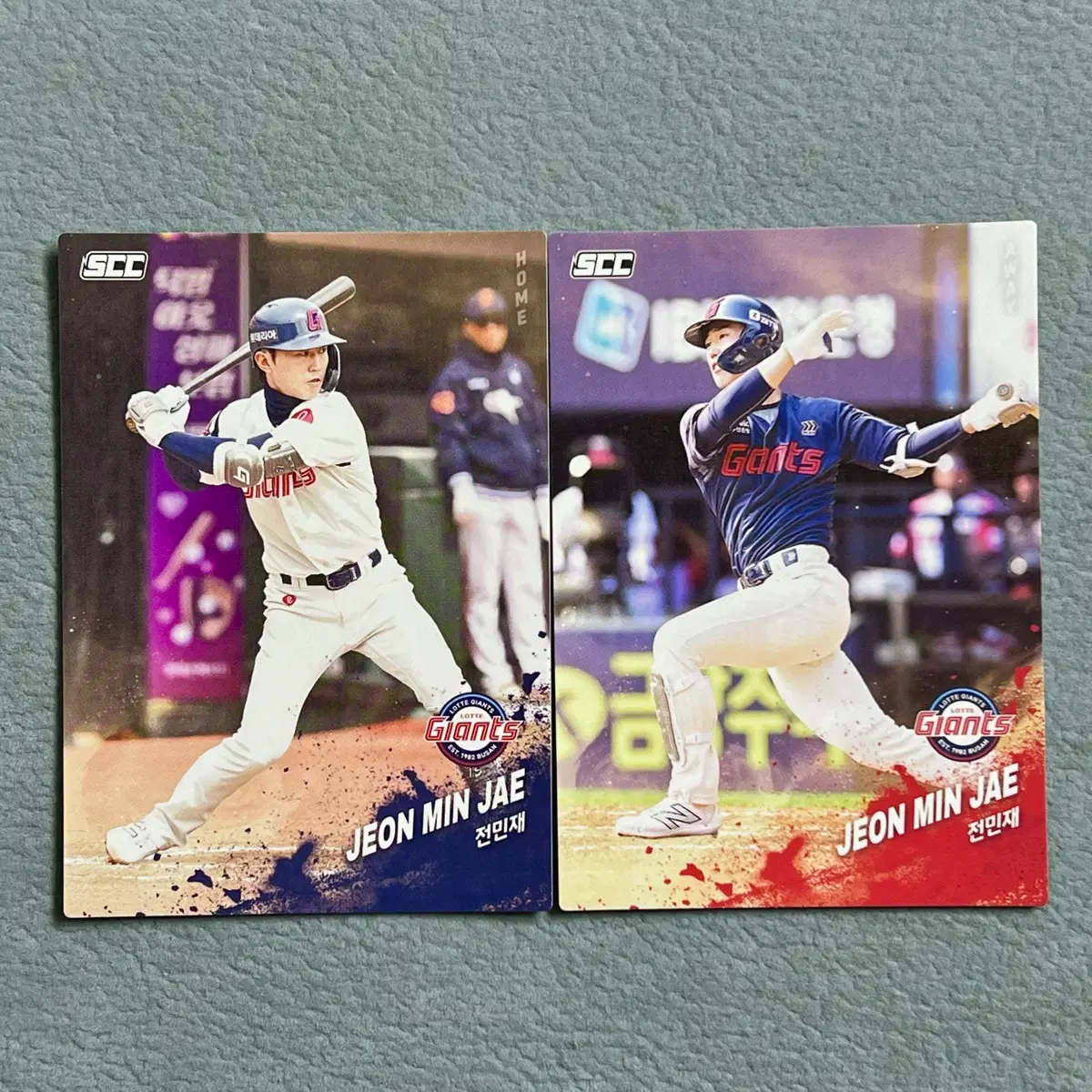 2025 kbo scc 오피셜 롯데 전민재 2장 일괄