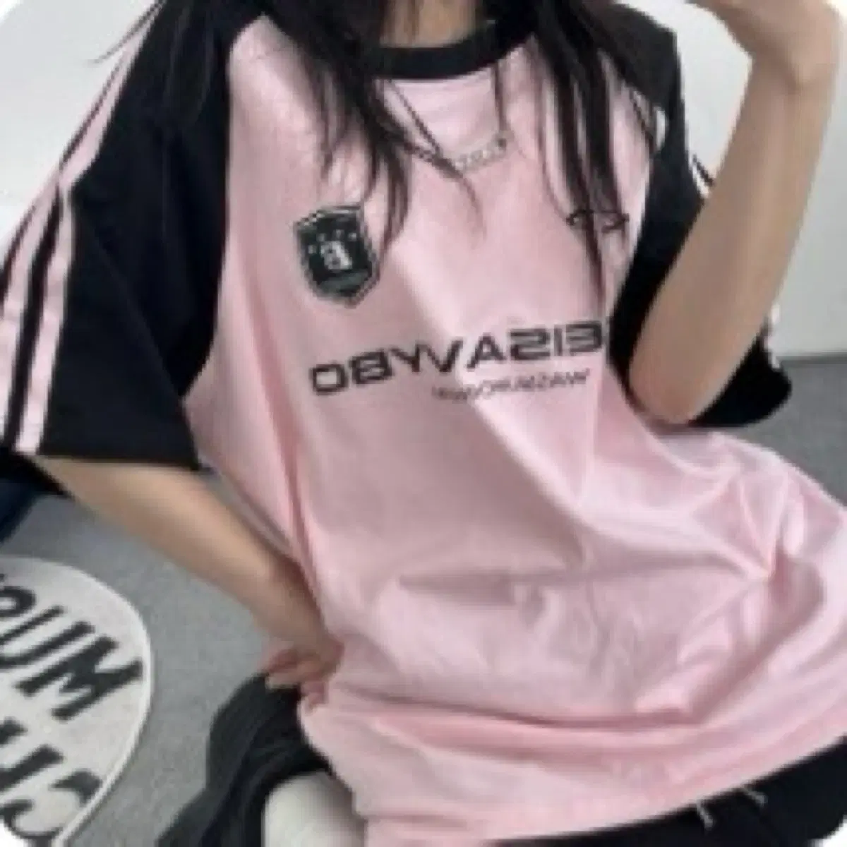 키미스 y2k 트랙 반팔티
