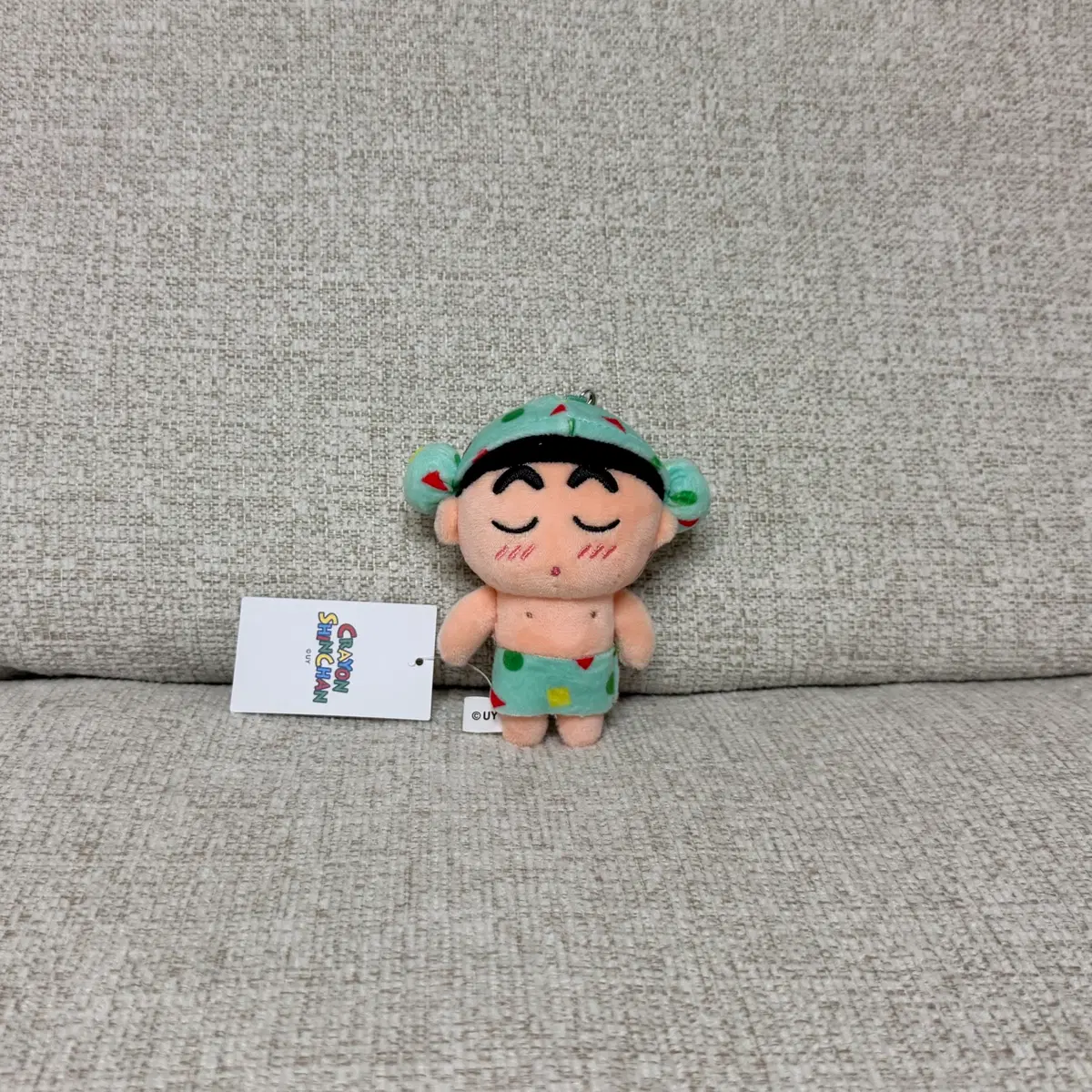 정품 짱구는못말려 목욕 짱구 키링 인형 가방고리