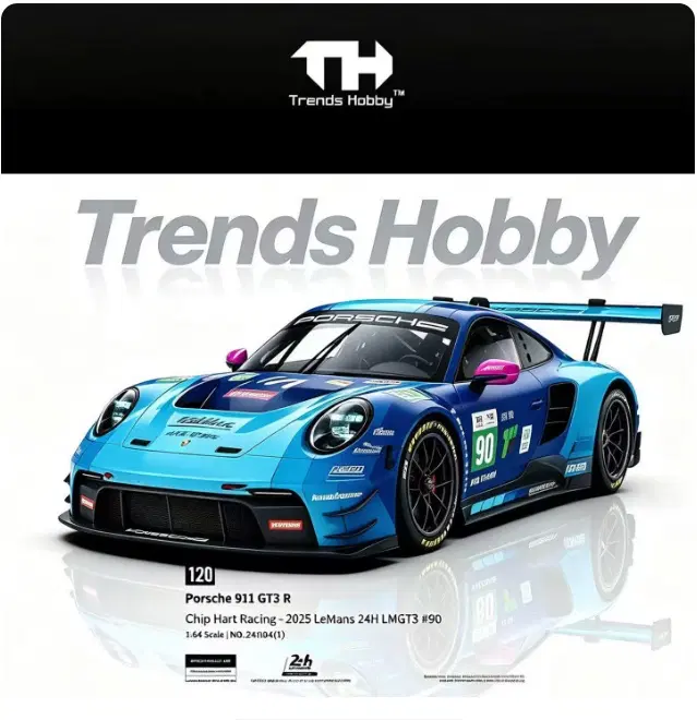 1:64 트렌드하비 포르쉐911 GT3 R 르망24 다이캐스트 레어템 미개봉 새상품