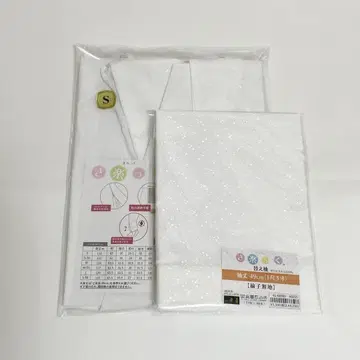 [ 교체 소매 눈보라 ] 에리슈 키라쿠 S 사이즈 세트 화이트 이중 기모노용 안감 교체 소매 부착