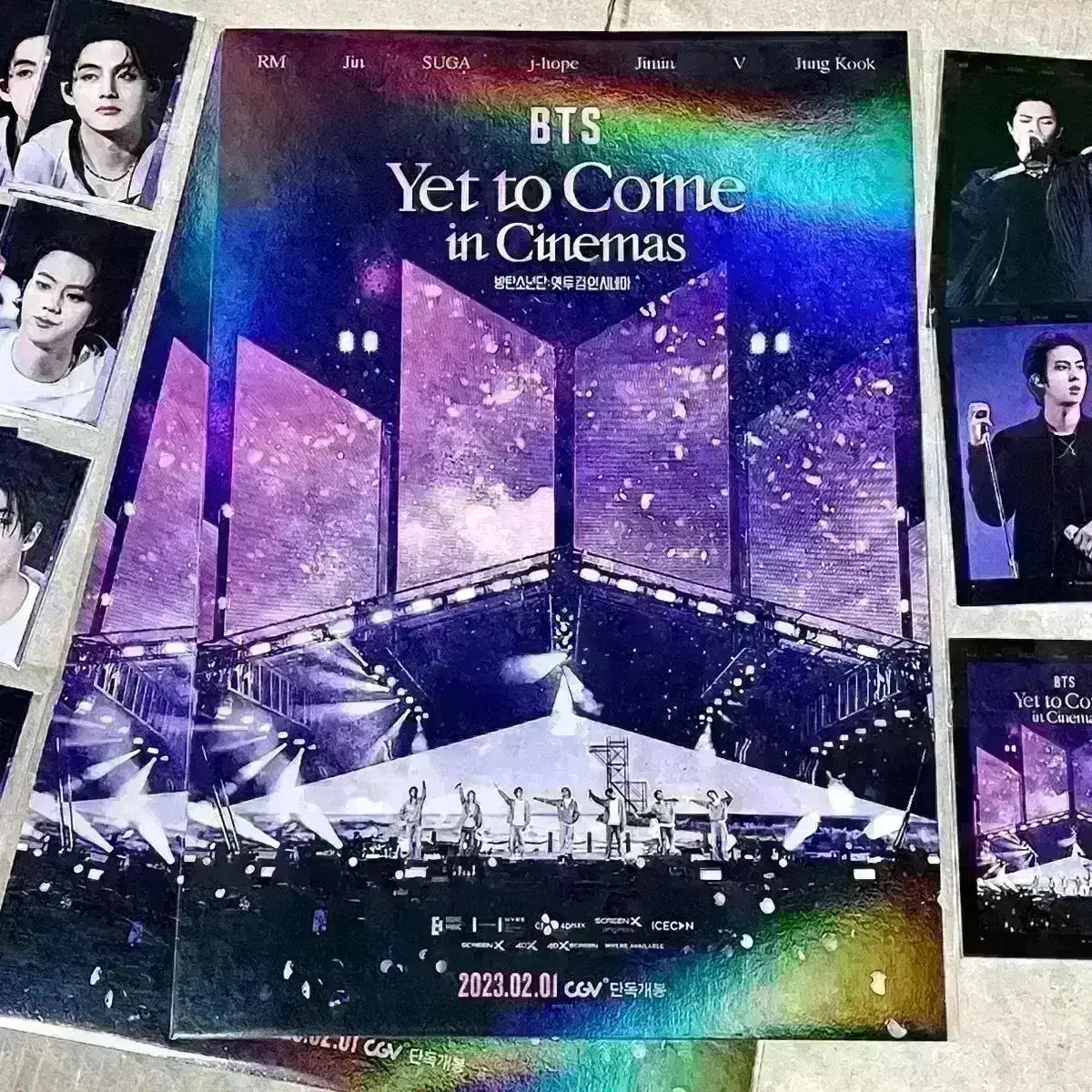 BTS A3 포스터 옛투컴 Yet to come 포토카드 정국 진 제이홉 포카 방탄소년단 굿즈