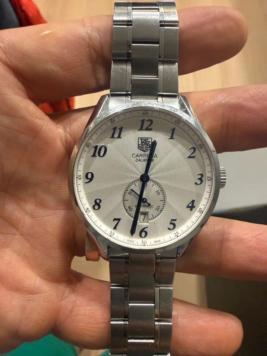 태그호이어, 카레라 칼리버6, 39mm, 블루핸즈