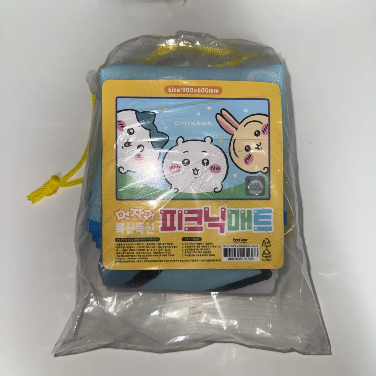 먼작귀 치이카와 폭신폭신 피크닉 매트 돗자리 900x600
