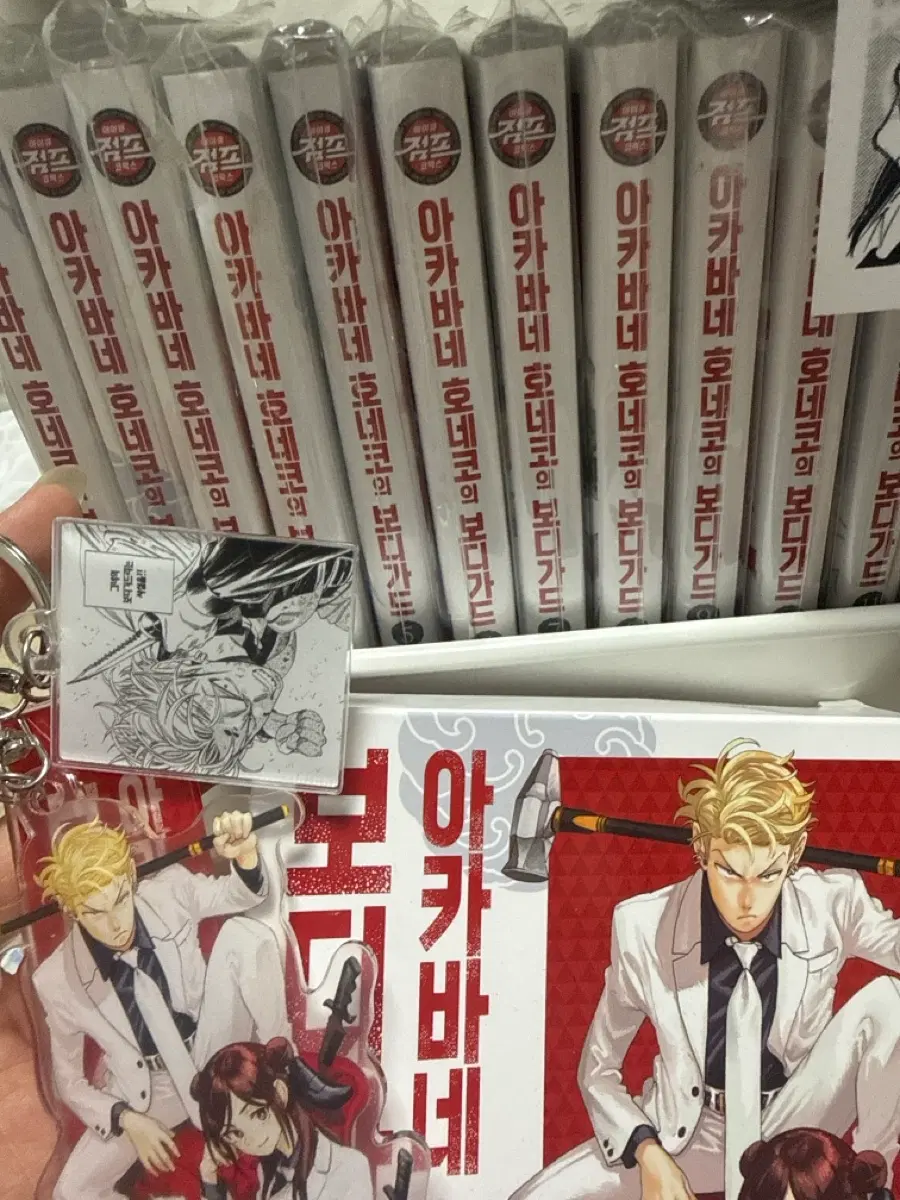 특전모두,한정판있음)아카바네 호네코의 보디가드 만화책 전권