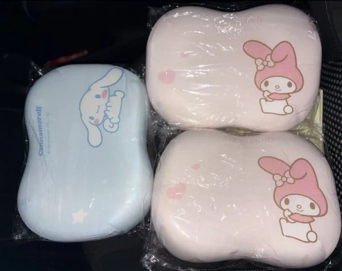 산리오 시나모롤/마이멜로디 차량용 목쿠션 목베개 허리베개