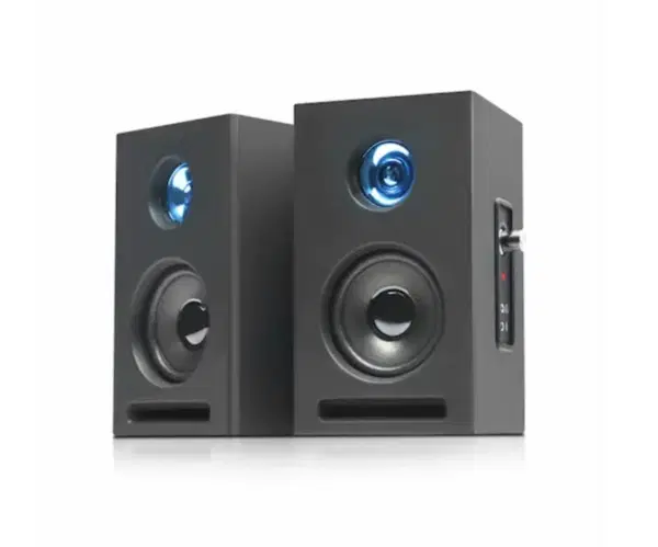 블랙 2채널 USB 북쉘프 스피커 10W