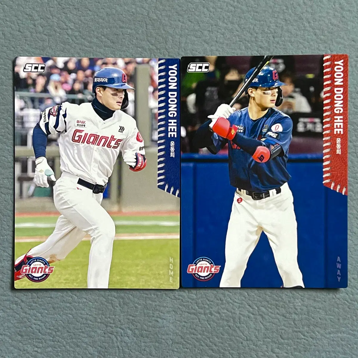 2025 kbo scc 오피셜 롯데 윤동희 2장 일괄