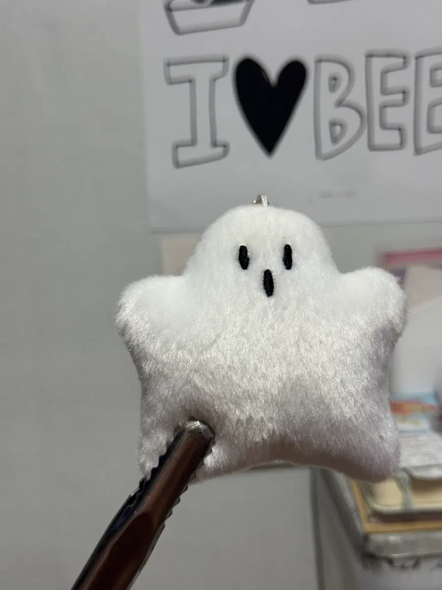 말랑이 키링 유령 인형