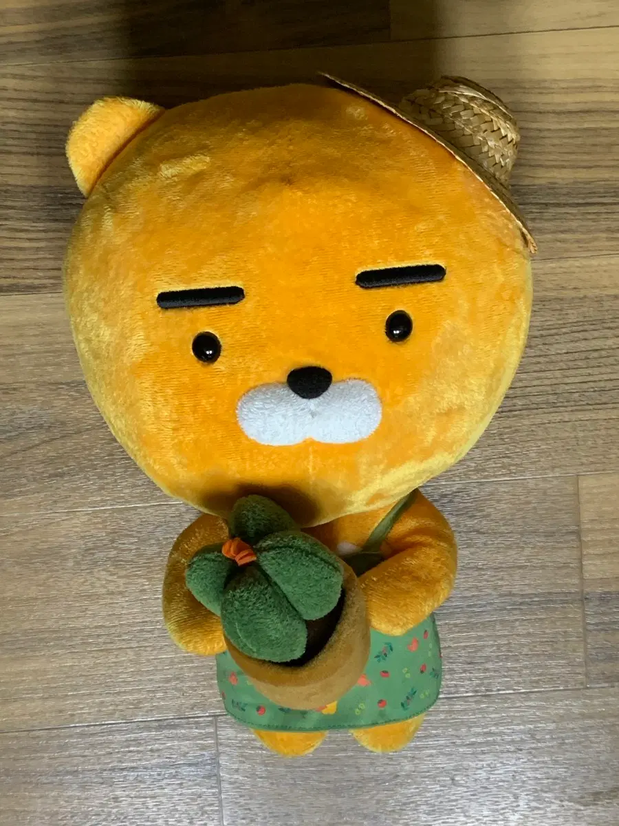 카카오프렌즈 가드너 라이언 인형 멜빵 원피스 곰돌이