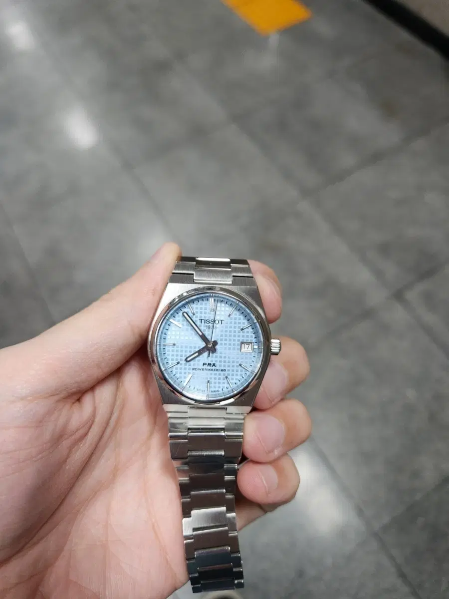 티쏘 PRX 35mm 아이스블루 파워매틱 판매