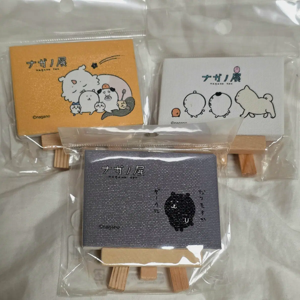 나가노 전시회 한정 농담곰 이젤 미니 캔버스