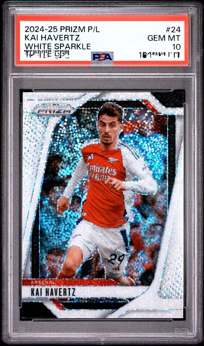 2024-25 Prizm 카이 하베르츠 White Sparkle PSA 10