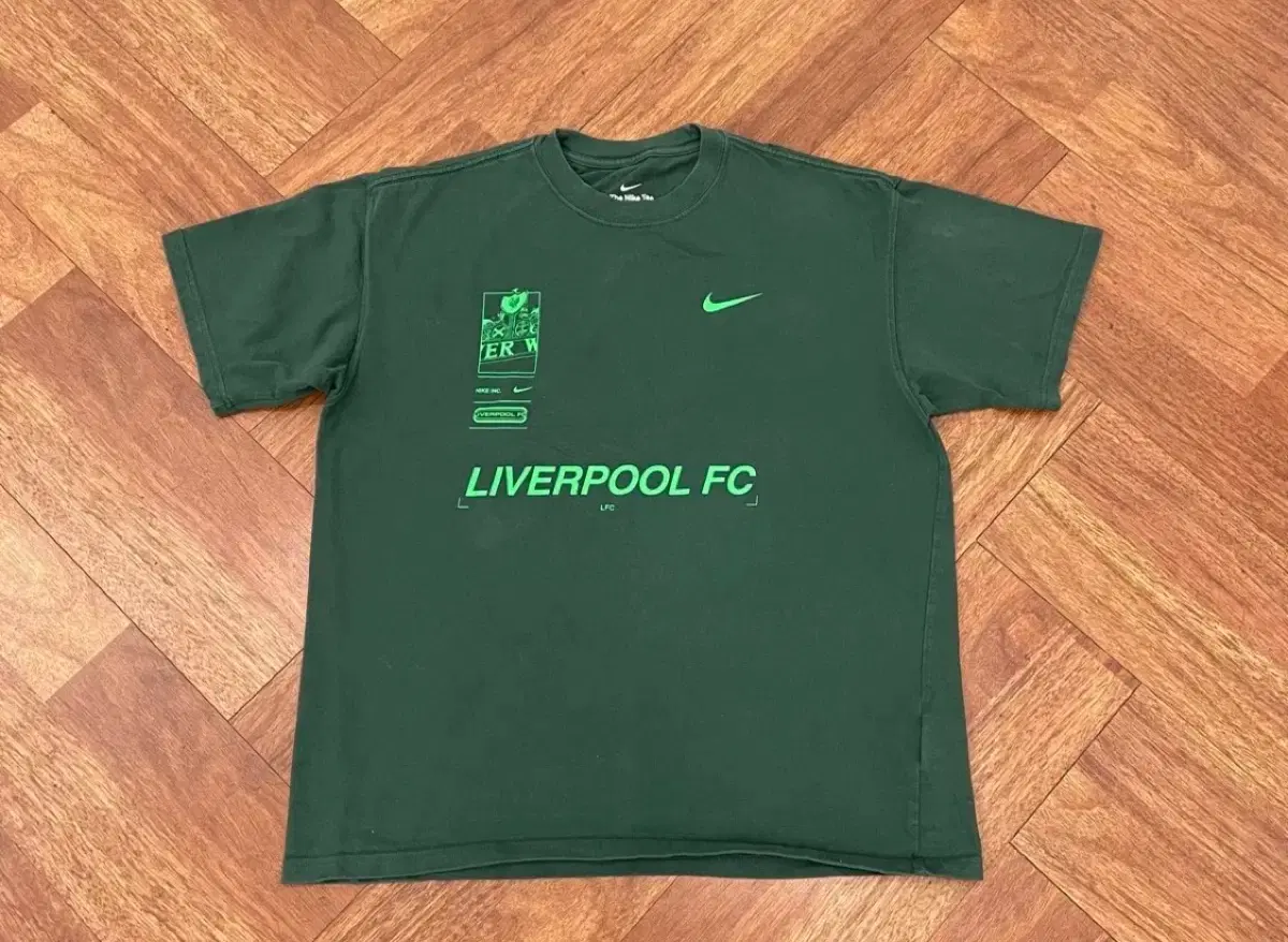 나이키 리버풀 FC 반팔티 그린