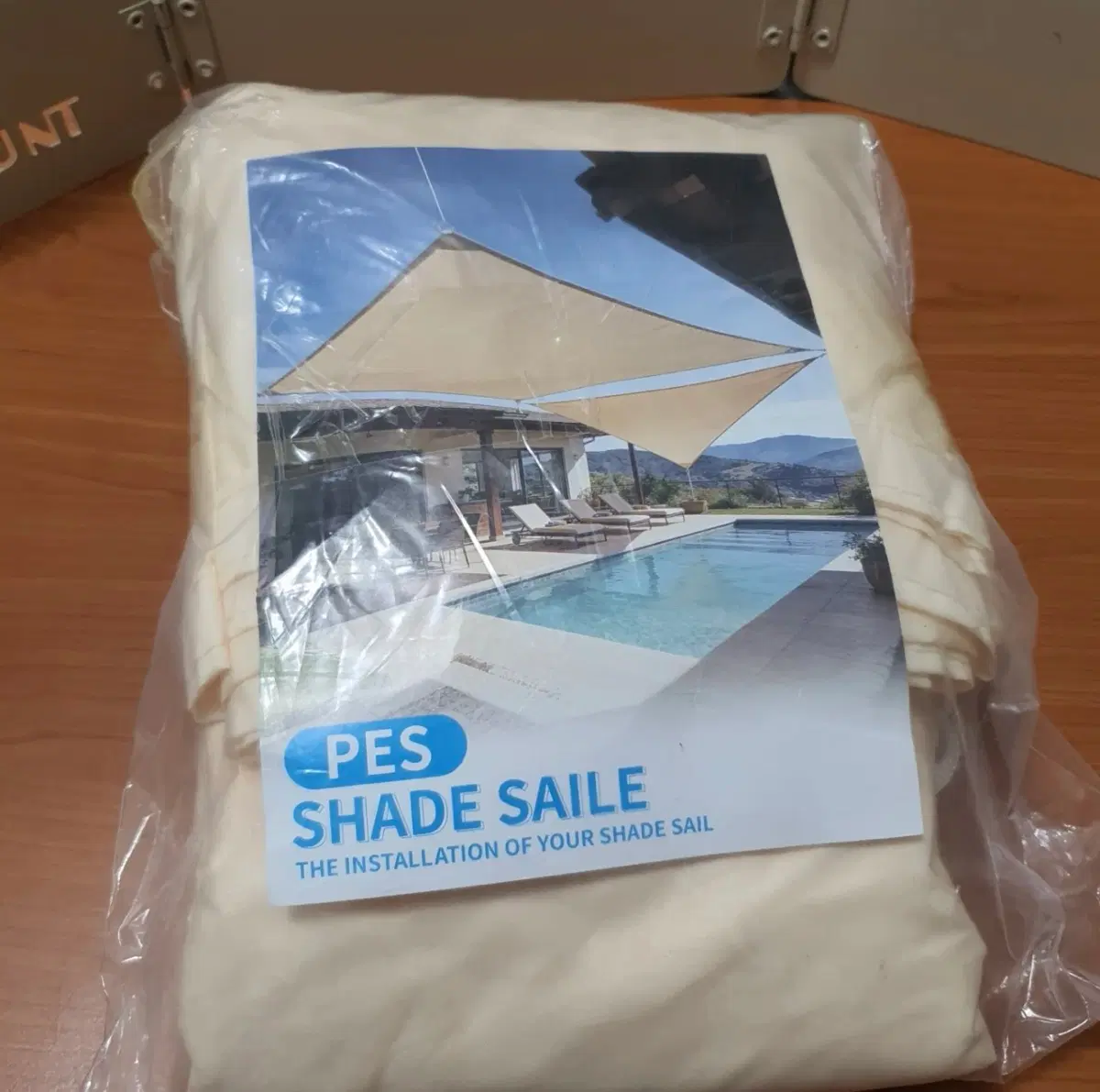 PES 쉐이드 세일 베이지 삼각형 그늘막