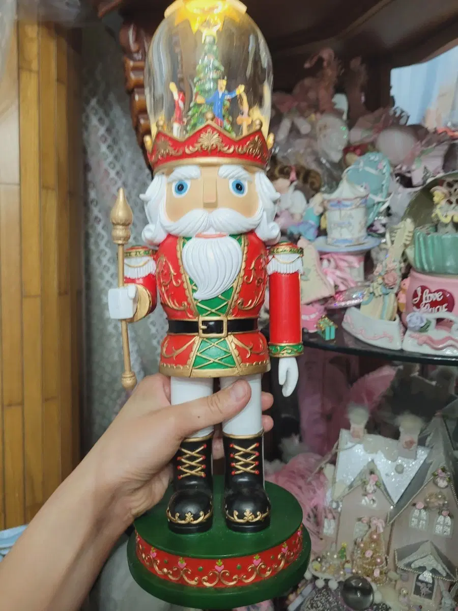 오르골 오너먼트 크리스마스 장식 인형 한정판 수입