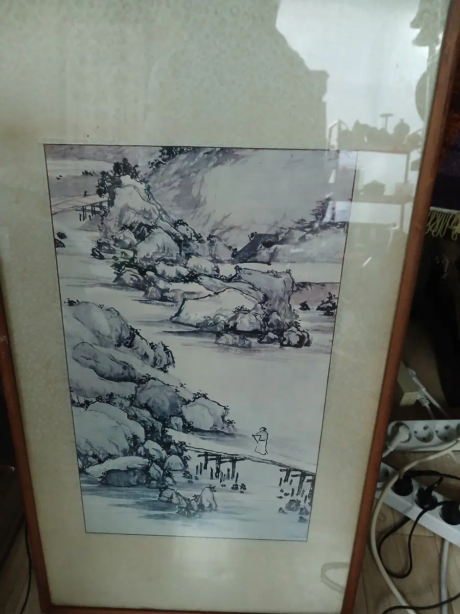 동양화 산수화 액자