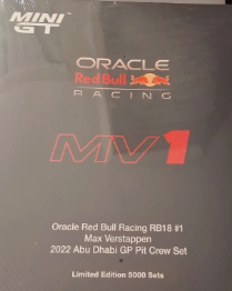 막스 베르스타펜 피트크루(2022) RB18 아부다비 버전 삽니다 f1, 미니지티, 스파크