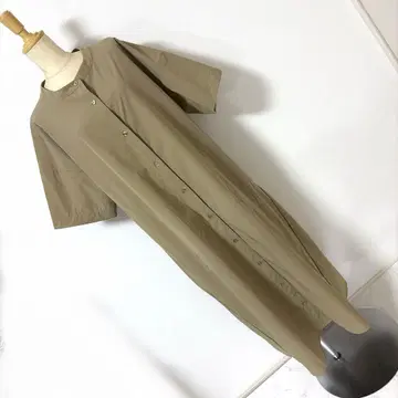 누아르 라벨 춘추 원피스 밴드 카라 원피스