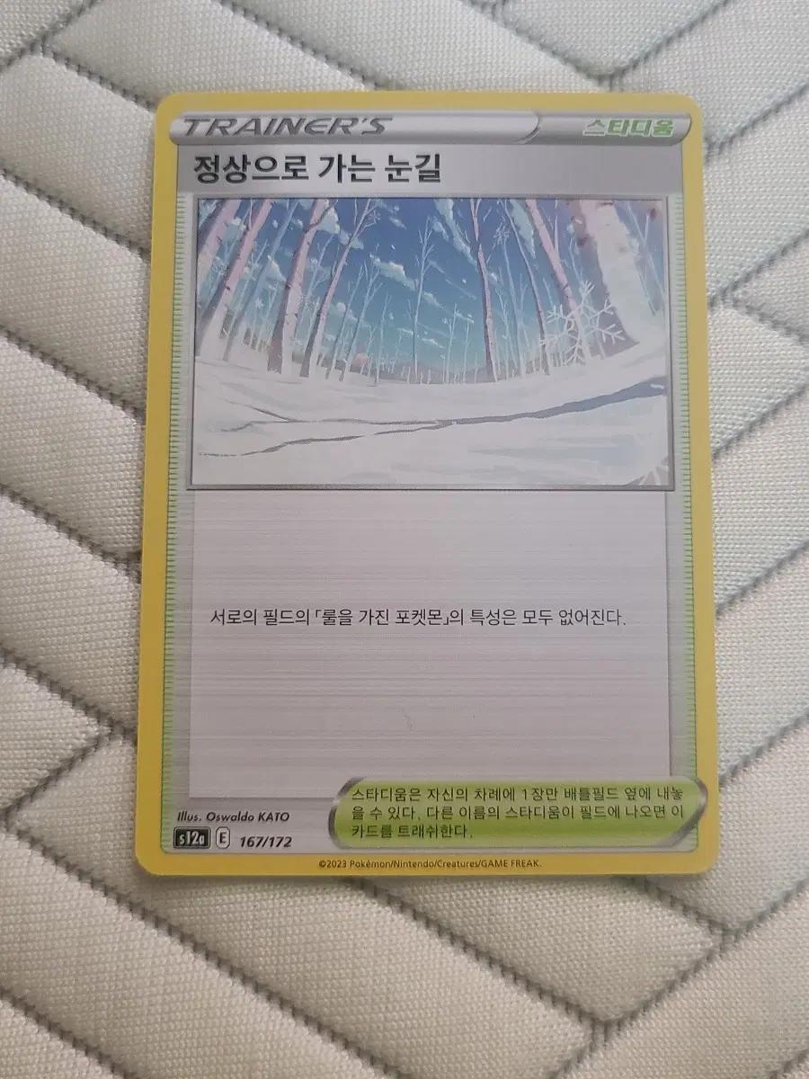 포켓몬카드 정상으로 가는 눈길 S12a 167/172