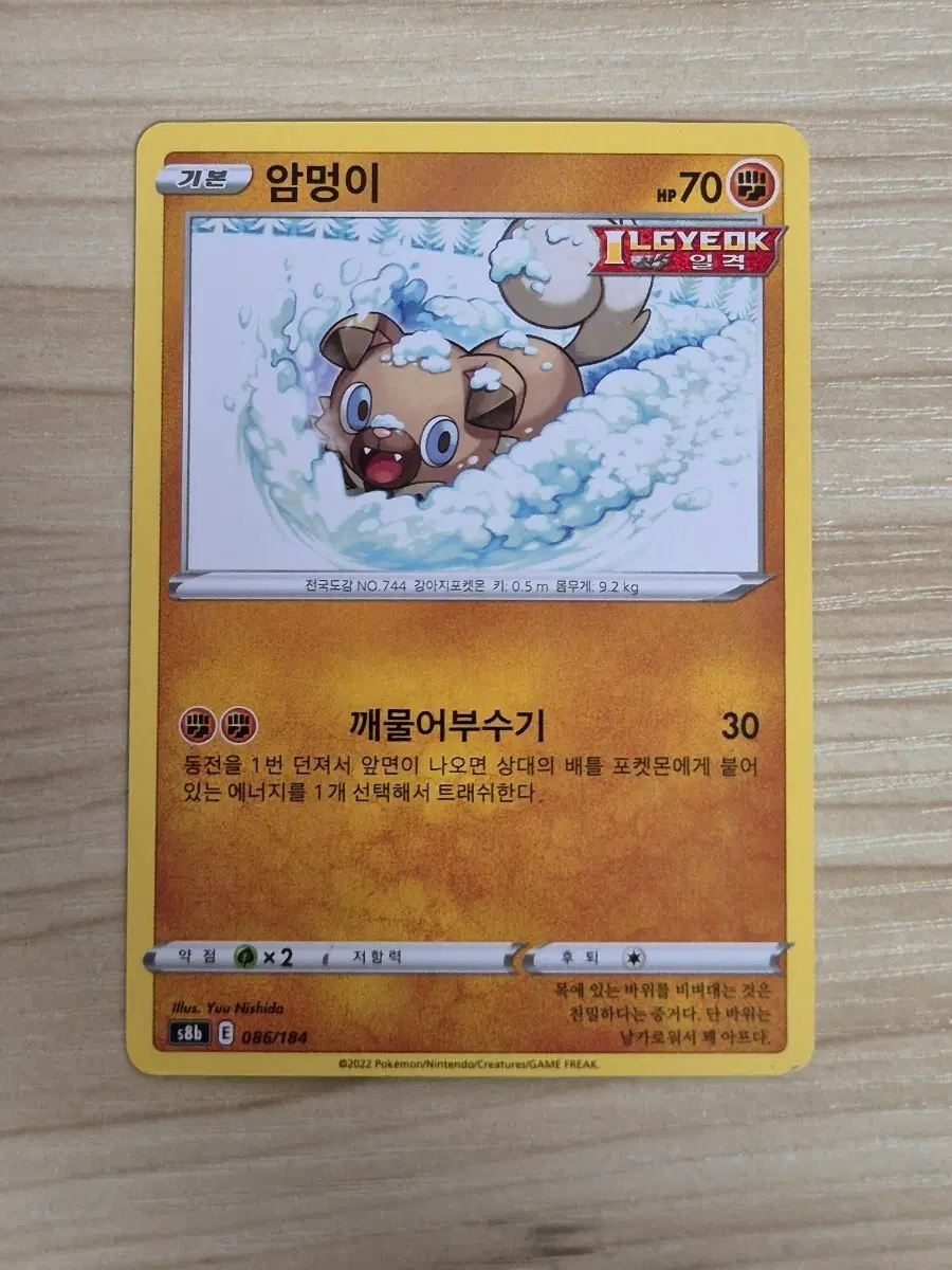 일. 포켓몬카드 암멍이 s8b 일반