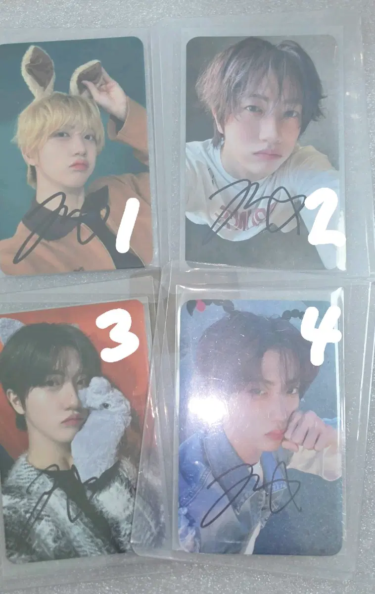 Cravity Wonjin sign poca Ham Wonjin signature photocard