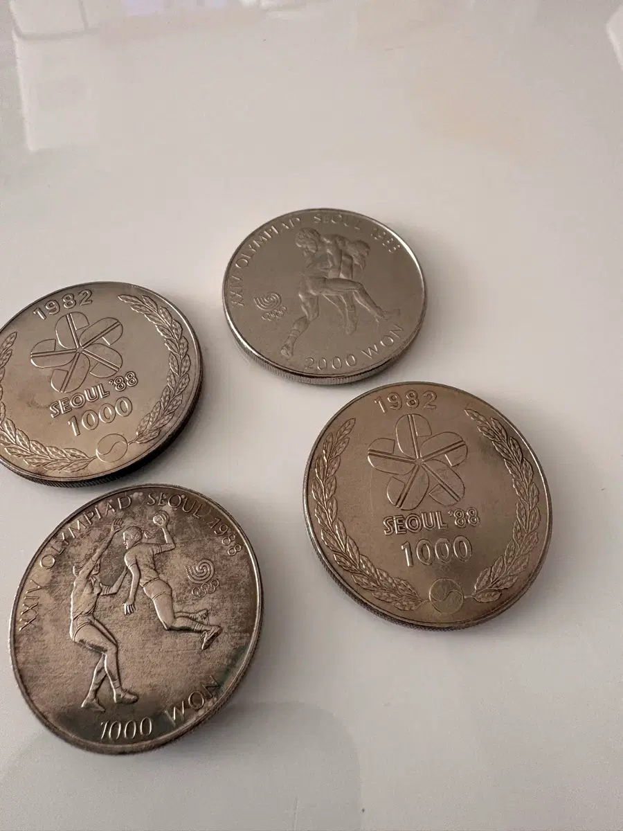 서울 올림픽 기념주화 세트 4개 일괄