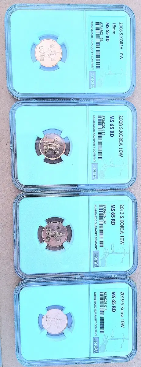 2006, 2008, 2013, 2019 대한민국 신10주