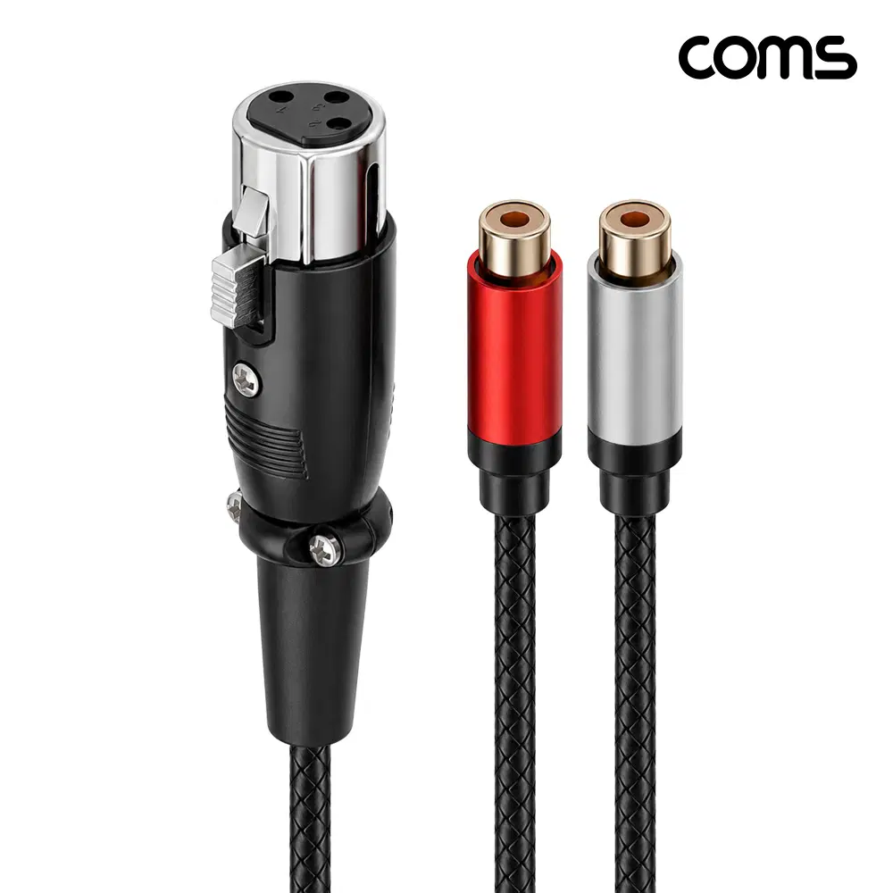 [딜러직판가/새상품]캐논 XLR 3핀 to 2RCA 오디오 변환 케이블 30cm