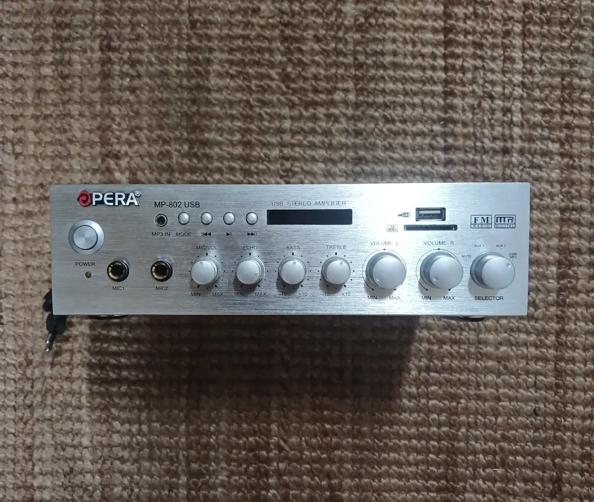 엠프 오페라 MP-802 USB FM 라디오 앰프