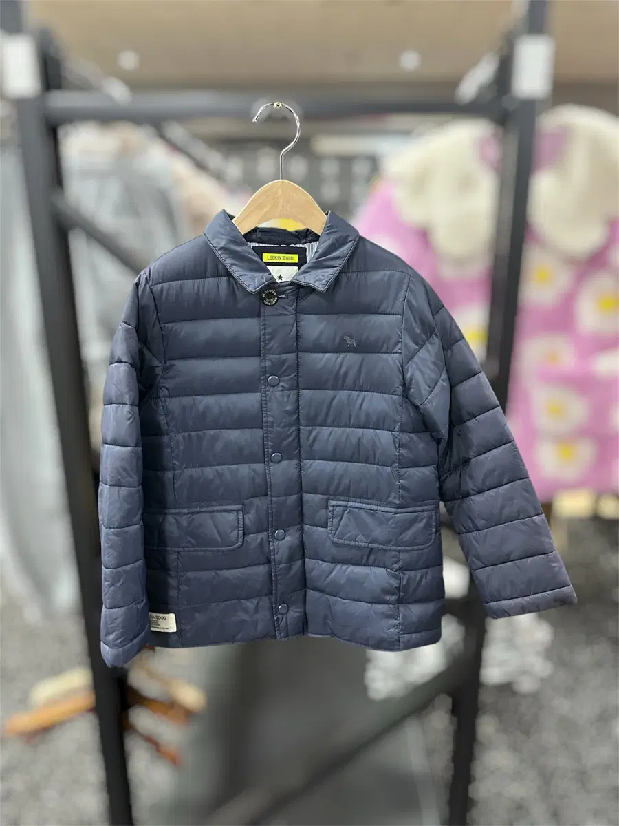 [I55] 블루독 키즈 퀼팅 자켓 네이비 130