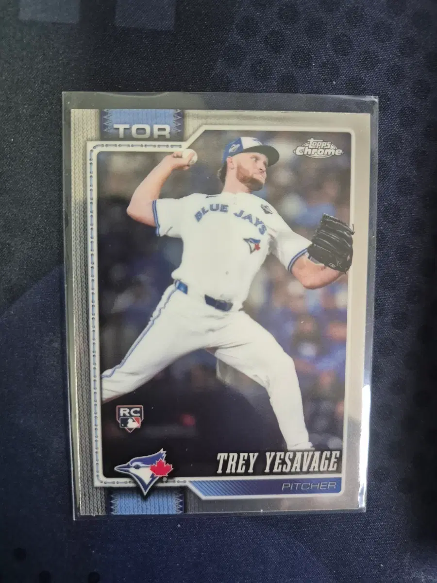 MLB 탑스 크롬 토론토 트레이 예세비지 루키 야구 카드