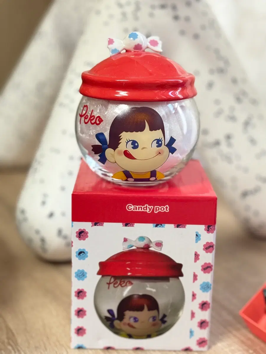 페코짱 유리병 수납함