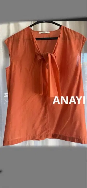 ANAYI 테라코타 컬러 프렌치 슬리브 38 익명 배송