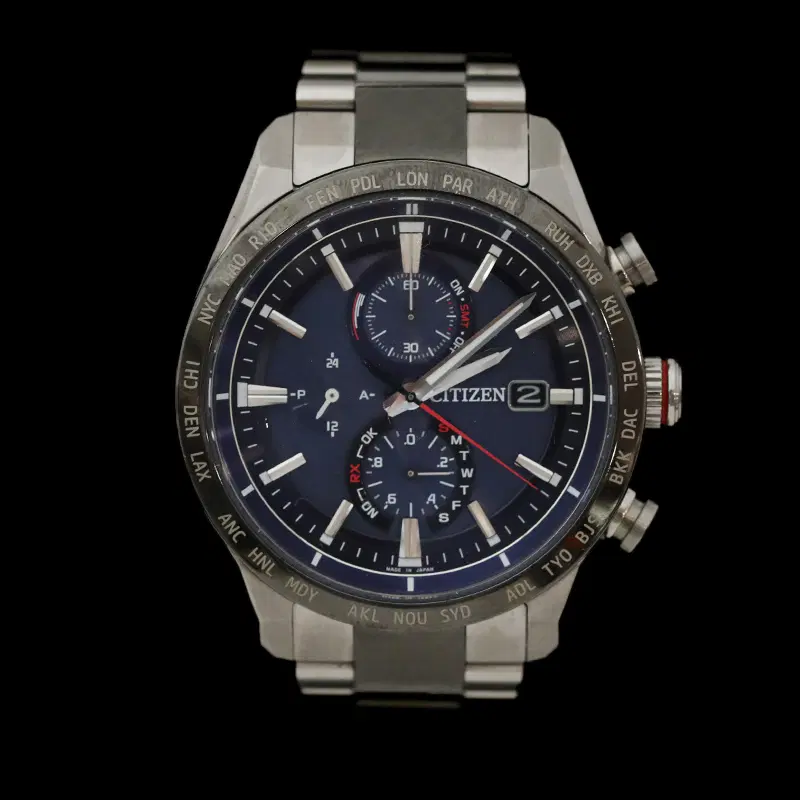 (정품)시티즌 AT8186-51L 아테사 에코드라이브 쿼츠 티타늄 청판 42mm