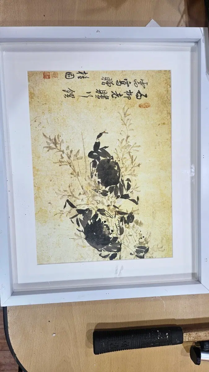 단원 김홍도 게 버드나무그림